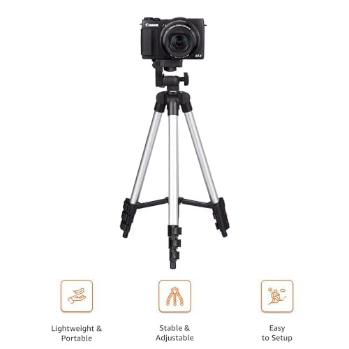 3110 Adjustable Aluminium Alloy Tripod Stand Holder for Mobile Phones & Camera, 360 mm -1050 mm, 1/4 inch Screw + Mobile Holder Bracket