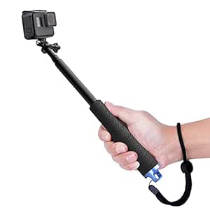 Ceuta ® 19 Inch Extendable Hand Grip Waterproof Monopod Selfie Stick for Action Cameras Compatible with GoPro Hero 9/8/7/6/5, SJCAM, Eken, Yi