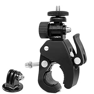 CEUTA Action Camera 360 Degree Rotatable Handlebar Screw Mount Tripod Clamp for GoPro Hero 5 6 7 8 9 10 | DSLR | Xiaomi Yi 4K Action Camera Sjcam