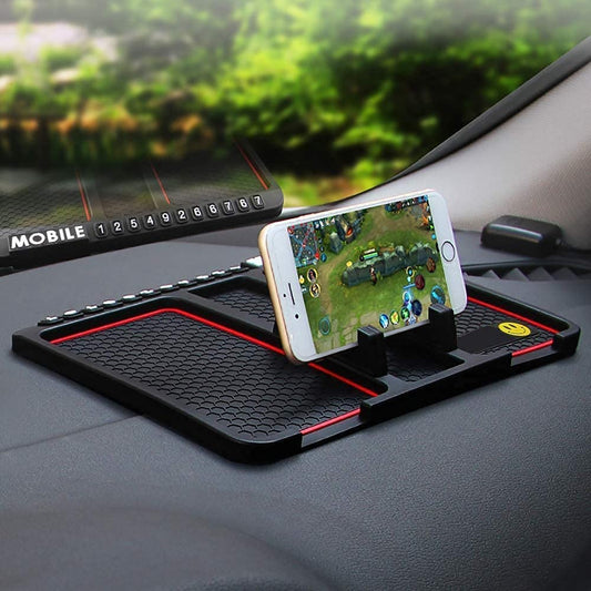 Ceuta Multifunctional Anti-Skid Car Dashboard Mat with Mobile Phone Holder for Hyundai Creta